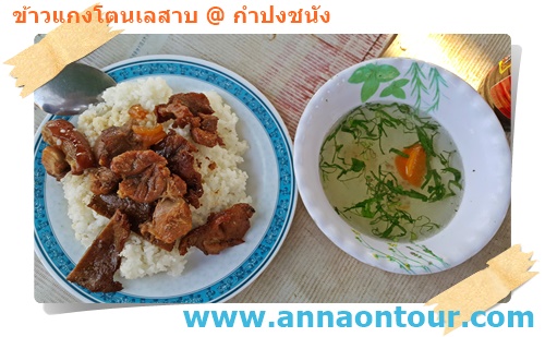 ข้าวหน้าหมูทอดโตนเลสาบ