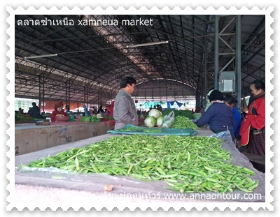 แผงขายผักตลาดซำเหนือ