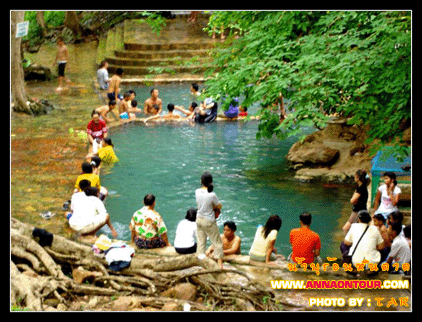 น้ำพุร้อนหินดาดเมื่อก่อนมีแต่คนไทย