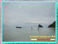 น้ำลดทำให้เดินบนเนินทรายได้
