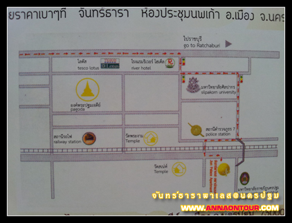 แผนที่มาจันทร์ธาราพาเลส